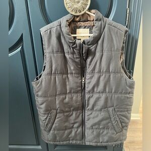 Weatherproof Charcoal and Brown Vest